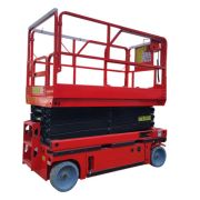 Подъемник ножничный самоходный с выдвижной платформой 230 кг 6/8 м TOR AMSL0608 DC аккумуляторный